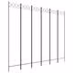 vidaXL Cloison de séparation 6 panneaux Blanc 240x200 cm Tissu