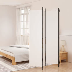 Vidaxl - Cloison de séparation 4 panneaux Blanc 200x220 cm Tissu