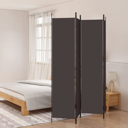 Vidaxl - Cloison de séparation 4 panneaux Marron 200x220 cm Tissu