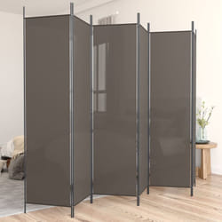 Vidaxl - Cloison de séparation 6 panneaux Anthracite 300x220 cm Tissu