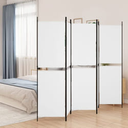 Vidaxl - Cloison de séparation 5 panneaux Blanc 250x180 cm Tissu
