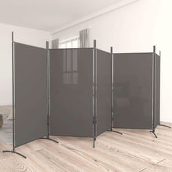 Vidaxl - Cloison de séparation 5 panneaux Anthracite 433x180 cm Tissu