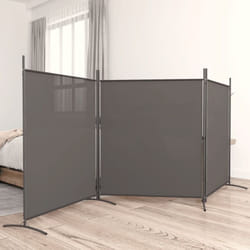 Vidaxl - Cloison de séparation 3 panneaux Anthracite 525x180 cm Tissu