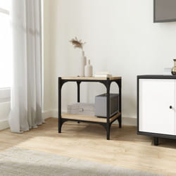 Vidaxl - Meuble tv Chêne sonoma 40x33x41 cm Bois d'ingénierie et acier