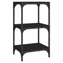 VidaXL 819307, Noir, Acier, Bois, 400 mm, 330 mm, 705 mm