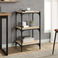 vidaXL Bibliothèque Chêne Sonoma 40x33x70,5 cm Bois d'ingénierie acier