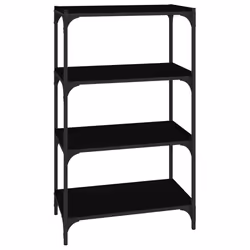 VidaXL 819327, Noir, Acier, Bois, 600 mm, 330 mm, 1000 mm