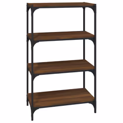 VidaXL 819331, Marron, Chêne, Acier, Bois, 600 mm, 330 mm, 1000 mm
