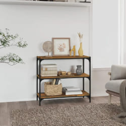 vidaXL Bibliothèque Chêne fumé 80x33x70,5 cm