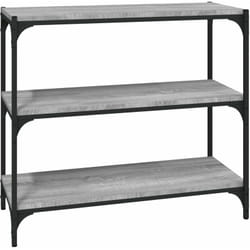 Bibliothèque Sonoma gris 80x33x70,5 cm Bois d'ingénierie acier vidaXL