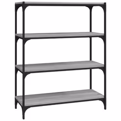 VidaXL 819345, Gris, Chêne, Acier, Bois, 800 mm, 330 mm, 1000 mm