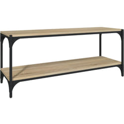 Vidaxl - Meuble tv Chêne sonoma 100x33x41 cm Bois d'ingénierie et acier