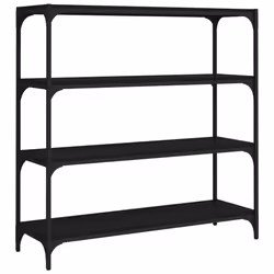 VidaXL 819357, Noir, Acier, Bois, 1000 mm, 330 mm, 1000 mm