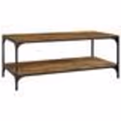 vidaXL Table basse Chêne fumé 100x50x40 cm Bois d'ingénierie