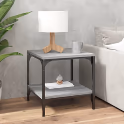 Donnez à votre salon une transformation industrielle unique avec cette table basse élégante ! Matériau pratique : le bois d'i ...