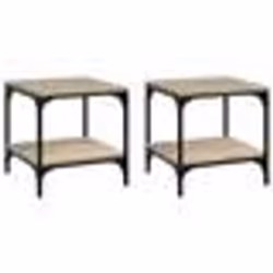 vidaXL Tables d'appoint 2 pcs Chêne sonoma 40x40x40 cm Bois ingénierie