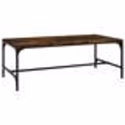 vidaXL Table basse Chêne fumé 80x50x35 cm Bois d'ingénierie