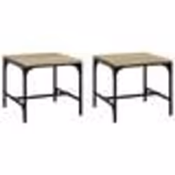 vidaXL Tables d'appoint 2 pcs Chêne sonoma 40x40x35 cm Bois ingénierie