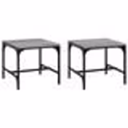 vidaXL Tables d'appoint 2pcs Sonoma gris 40x40x35 cm Bois d'ingénierie
