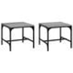 vidaXL Tables d'appoint 2pcs Sonoma gris 40x40x35 cm Bois d'ingénierie