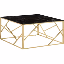 Alliant fonctionnalité et beauté, cette table basse sera le point central de votre pièce. Dessus en verre : le dessus de la t ...