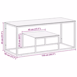 VidaXL 350019 Table à café, latérale et de salon - Vue supplémentaire 8