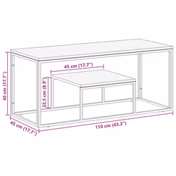 VidaXL 350022 Table à café, latérale et de salon - Vue supplémentaire 8
