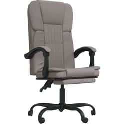 Fauteuil Inclinable De Bureau Taupe Tissu Vidaxl
