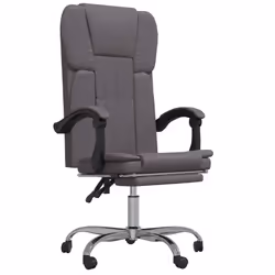 VidaXL 349621, 1 pièce(s), Coton, Simili-cuir, Métal, Polyester, Polyvinyl chloride (PVC), Gris