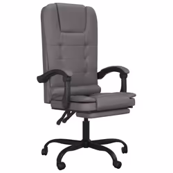 VidaXL 349669, 1 pièce(s), Coton, Simili-cuir, Métal, Polyester, Polyvinyl chloride (PVC), Gris