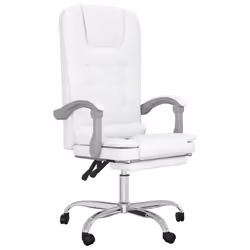 VidaXL 349672, 1 pièce(s), Coton, Simili-cuir, Métal, Polyester, Polyvinyl chloride (PVC), Blanc