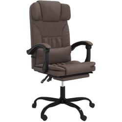 Fauteuil Inclinable De Bureau Marron Similicuir Vidaxl