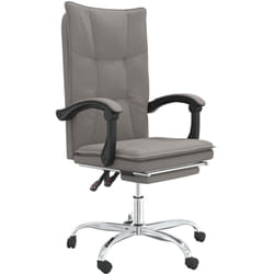 Fauteuil Inclinable De Bureau Taupe Tissu Vidaxl