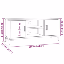 VidaXL 349917 Support TV et centre de divertissement - Vue supplémentaire 8