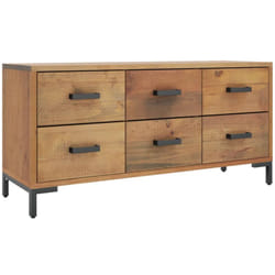 Vidaxl - Armoire de rangement Marron 110x30x45 cm Bois de pin massif