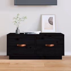 Ce meuble TV en bois, au design élégant et pratique, est un excellent choix pour votre espace de vie. Bois de pin massif : le ...