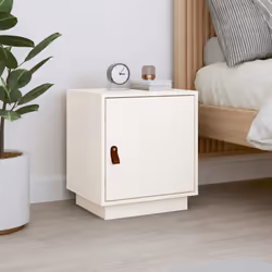 VidaXL 818277 Table de nuit et table de chevet Blanc