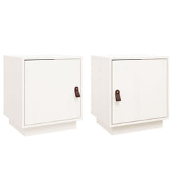 VidaXL 818278 Table de nuit et table de chevet Blanc