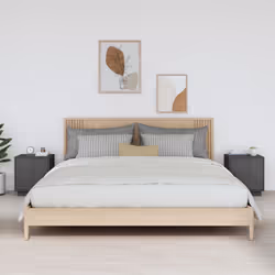 VidaXL 818280 Table de nuit et table de chevet Gris