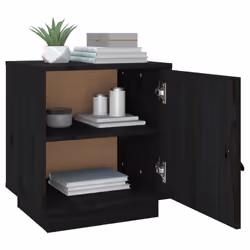VidaXL 818283 Table de nuit et table de chevet Noir - Vue supplémentaire 5