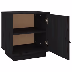 VidaXL 818284 Table de nuit et table de chevet Noir - Vue supplémentaire 7