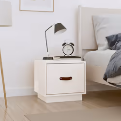 VidaXL 818287 Table de nuit et table de chevet Blanc