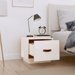VidaXL 818287 Table de nuit et table de chevet Blanc