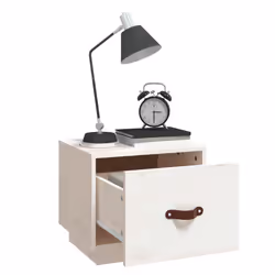 VidaXL 818287 Table de nuit et table de chevet Blanc - Vue supplémentaire 4