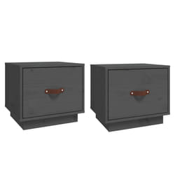 VidaXL 818290 Table de nuit et table de chevet Gris