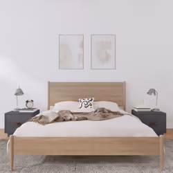 VidaXL 818290 Table de nuit et table de chevet Gris