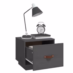 VidaXL 818290 Table de nuit et table de chevet Gris - Vue supplémentaire 4