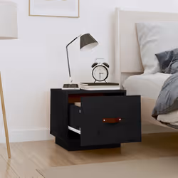 VidaXL 818293 Table de nuit et table de chevet Noir
