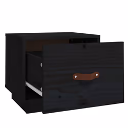 VidaXL 818293 Table de nuit et table de chevet Noir - Vue supplémentaire 7