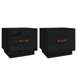 VidaXL 818294 Table de nuit et table de chevet Noir